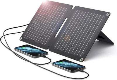 Wie kann ein USB-Solarladegerät beim Camping die Stromversorgung im Freien sicherstellen?
