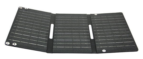 Trag- und faltbares Solar-Ladegerät 10 Watt mit 2 x USB-Ausgang, A und Type-C Leicht, Handlich, Kräftig