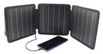 Trag- und faltbares Solar-Ladegerät, 15 Watt mit 2 x USB-Ausgang, A und Type-C Der Allrounder mit extra Tasche für Kabel, Powerbank oder mehr!