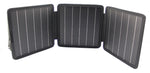 Trag- und faltbares Solar-Ladegerät, 15 Watt mit 2 x USB-Ausgang, A und Type-C Der Allrounder mit extra Tasche für Kabel, Powerbank oder mehr!